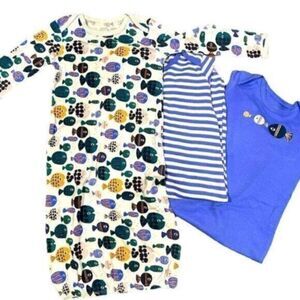 NWOT - Set of 3 Unisex Baby Sleep Sack Pajamas Long Sleeve - Size 6 month